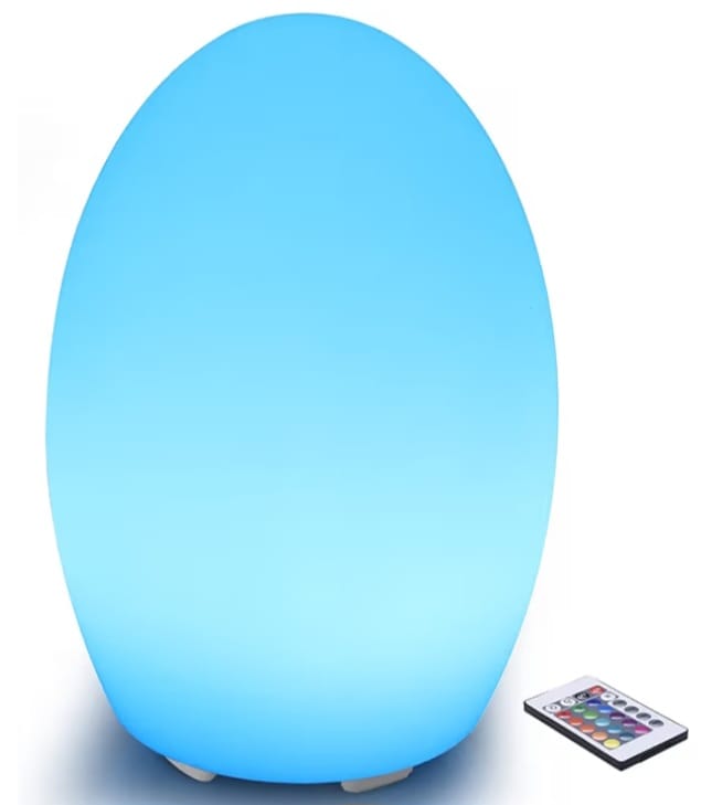 Rechargeable RGB LED Egg Night Light