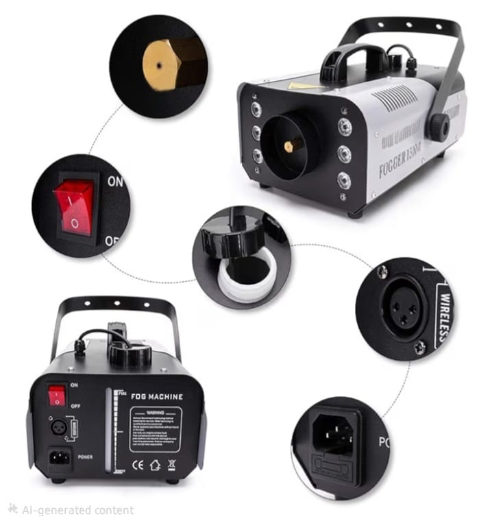 1200W RGB LED Fog Smoke Machine