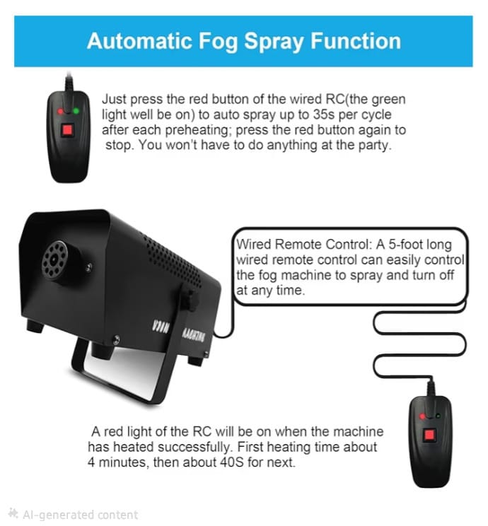 600W Automatic Fog Smoke Machine