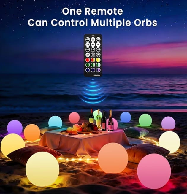 10-Inch RGB LED Ball Light