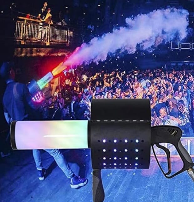 RGB LED CO2 Confetti Cannon Gun
