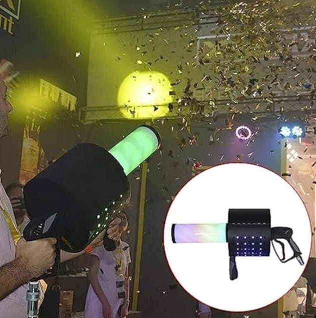 RGB LED CO2 Confetti Cannon Gun