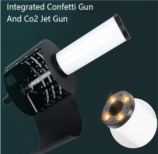 RGB LED CO2 Confetti Cannon Gun
