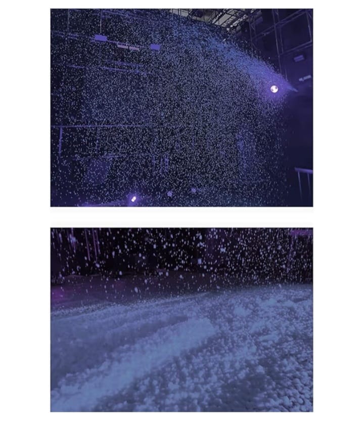 1200W Artificial Snow Machine with Remote