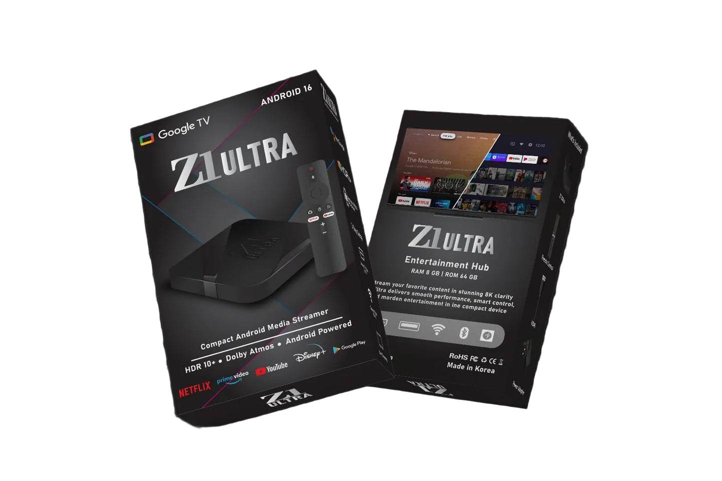Z1 ULTRA Google TV Box - Android 16 | 8K | 8GB RAM | 64GB
